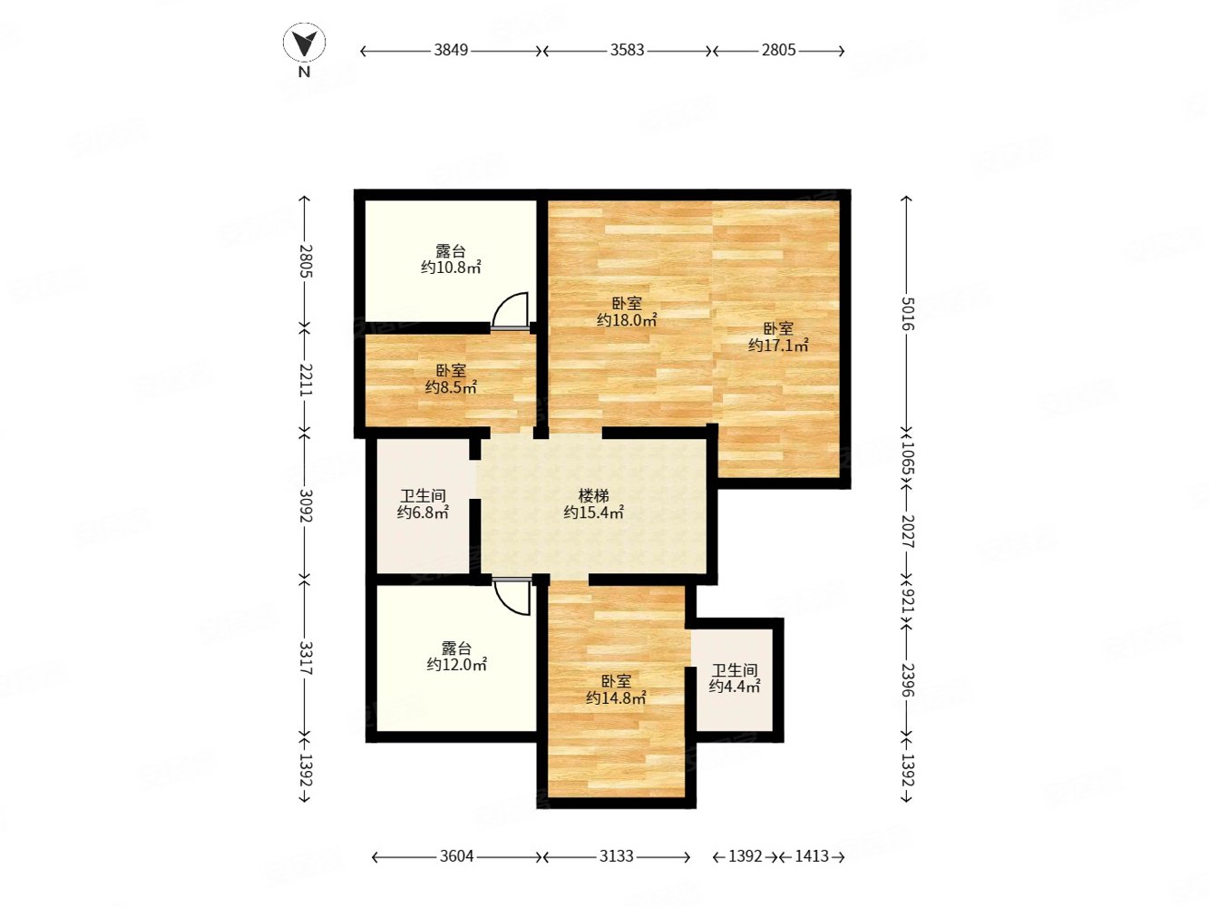 嘉盛龙庭(别墅)5室3厅4卫479㎡南北930万