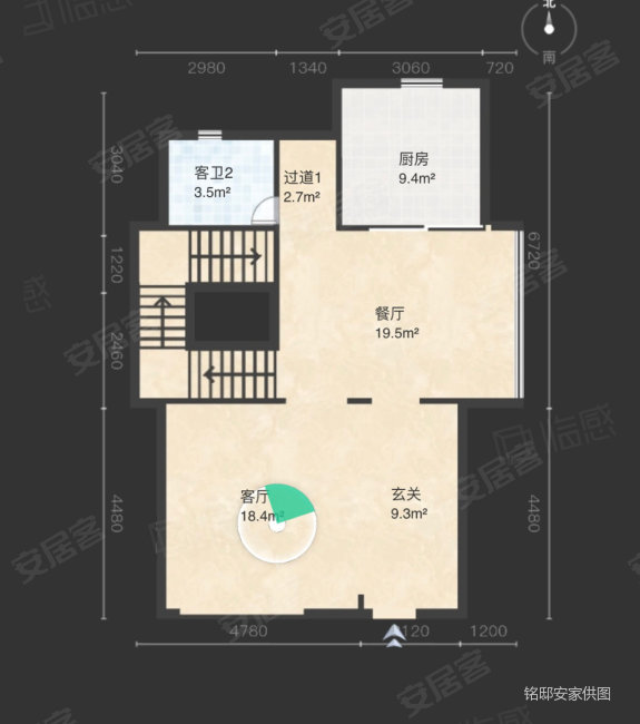 海上湾闻涧(别墅)4室2厅4卫297.97㎡南北1280万