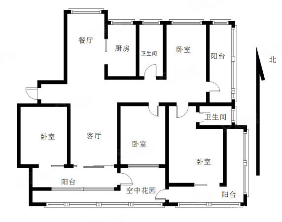 视野无遮,广视花园(西区)二手房,350万,4室2厅,2卫,170平米-合肥安居