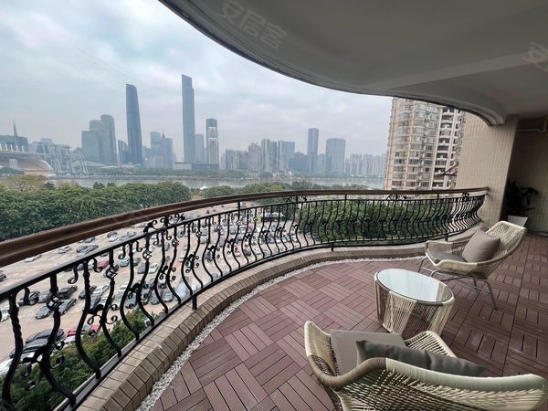 广州海珠广州塔珠江帝景苑珠帝 豪宅中的爱马仕 广州一线江景 旺宅