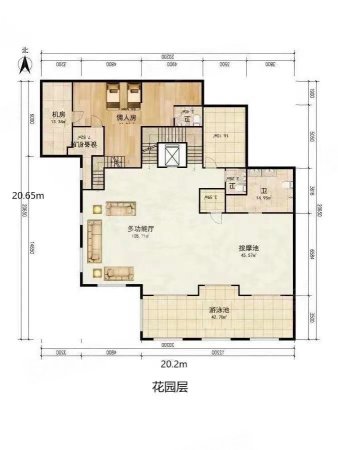 丽宫别墅5室3厅8卫1057㎡南7899万