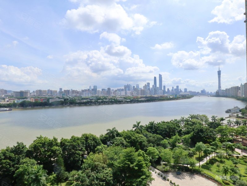 海珠半岛二期a单位东北望江望小蛮腰 中层江景靓,海珠半岛花园二手房