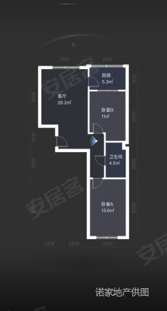 湾里南小区2室1厅1卫77.59㎡南北78万