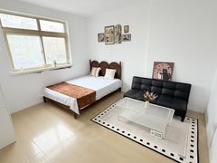 青岛市北台东台东精装套二 低楼层 配置两台新空调 所见即所得 中古风装修出租房源真实图片