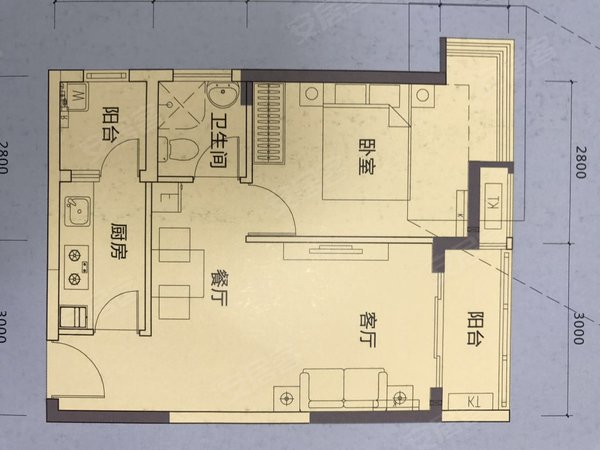 深圳南山大学城崇文花园业主急租崇文花园一房一厅 家具齐全空房都有