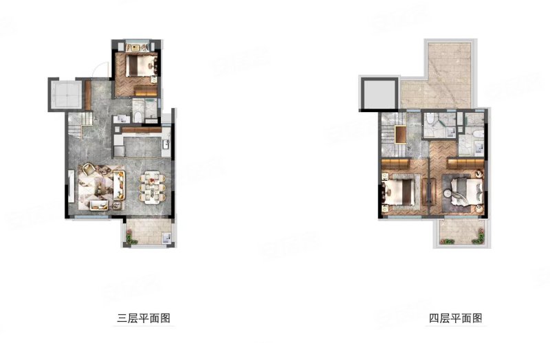 龙湖春江天越3室2厅3卫116.68㎡南北600万