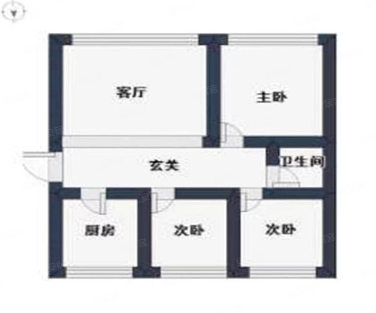 达热瓦雄孜热花园3室1厅1卫134㎡南北125万