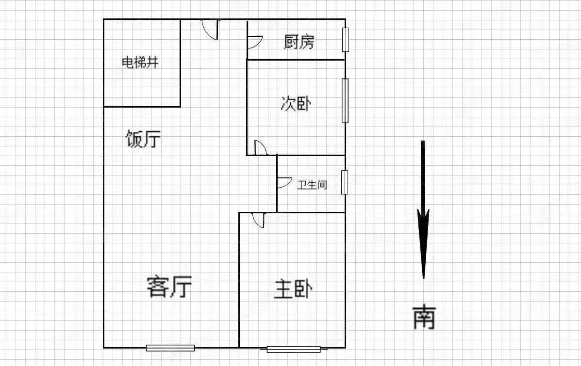 玲珑湾花园2室2厅1卫99㎡南北48万