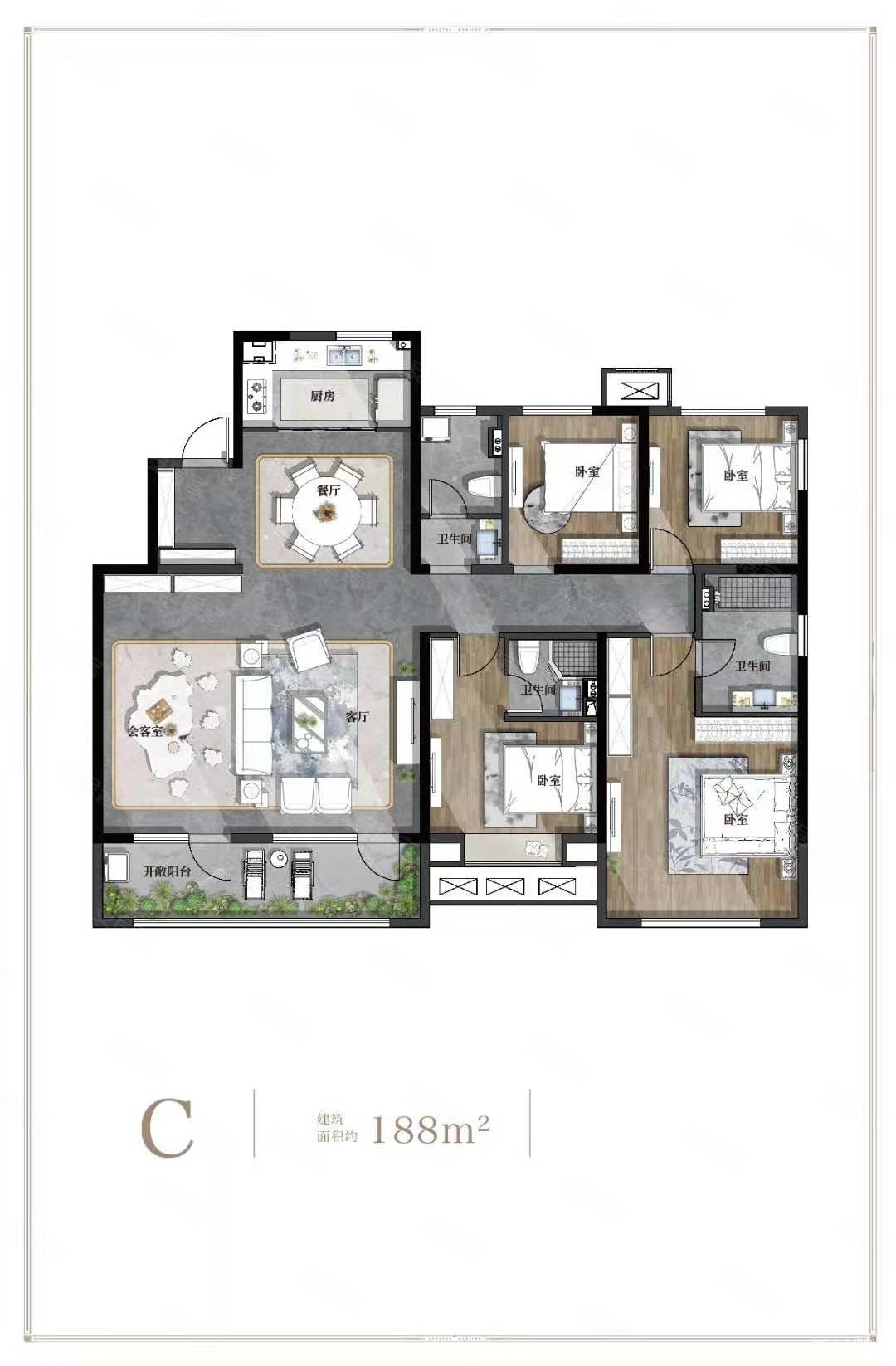 龙湖天钜南北通透 胶州cbd 瑞华