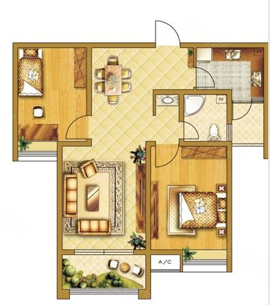 北京通州八通轻轨沿线京铁潞园地铁一号线八里桥站,电梯两居,紧邻万达