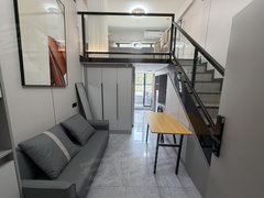 深圳龙岗爱联loft复式一房一厅 龙岗中心城万科金地龙城 全屋定制家私齐出租房源真实图片