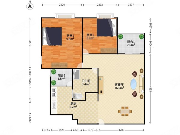 广州番禺番禺广场尚东尚筑3号线600米,电梯精装2房,小区管理,民用水电