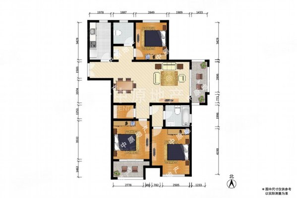 嘉宝紫提湾(公寓住宅)3室2厅2卫127.1㎡南620万