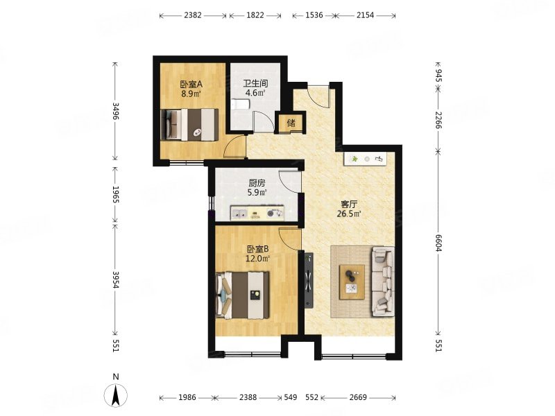 交通便捷 近地铁 朝南 清晰 次新小区 精装修,京投银泰万科西华府二手