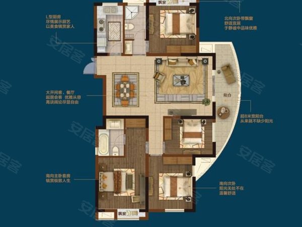 苏州常熟东南开发区湖畔现代城(三区)湖畔现代城(三区) 4室2厅2卫出租