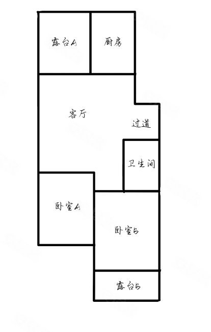 津浦东园3室1厅1卫67.65㎡南北29万