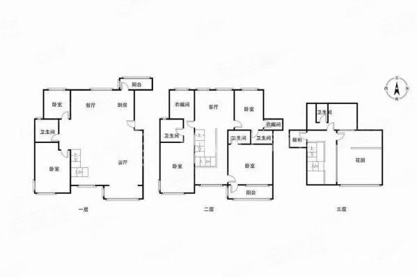 自然家园5室2厅3卫200.76㎡南北990万