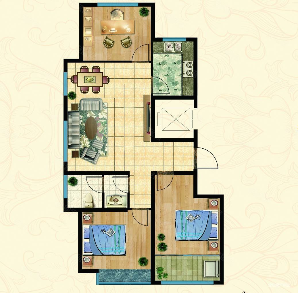 景建青云国际城电梯三室精装婚房出税