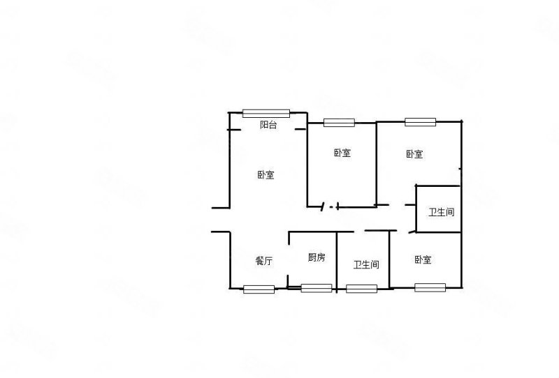 佳信学府4室2厅2卫144㎡南北80万