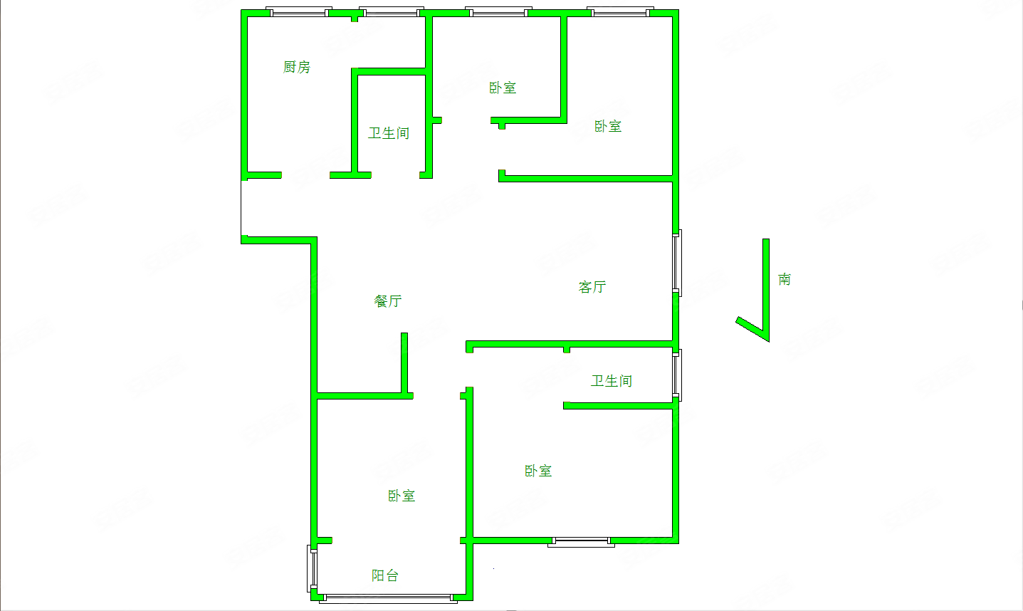 正商城 四室 品质小区 谷水 涧西 邻青云赋 建业科