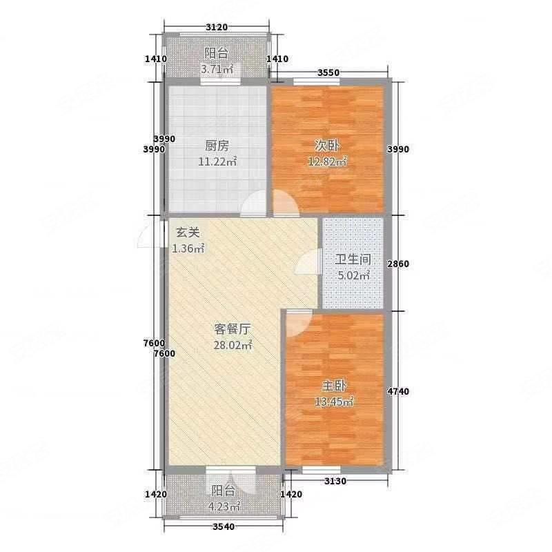 丽湾阁2室1厅1卫80㎡西33.5万