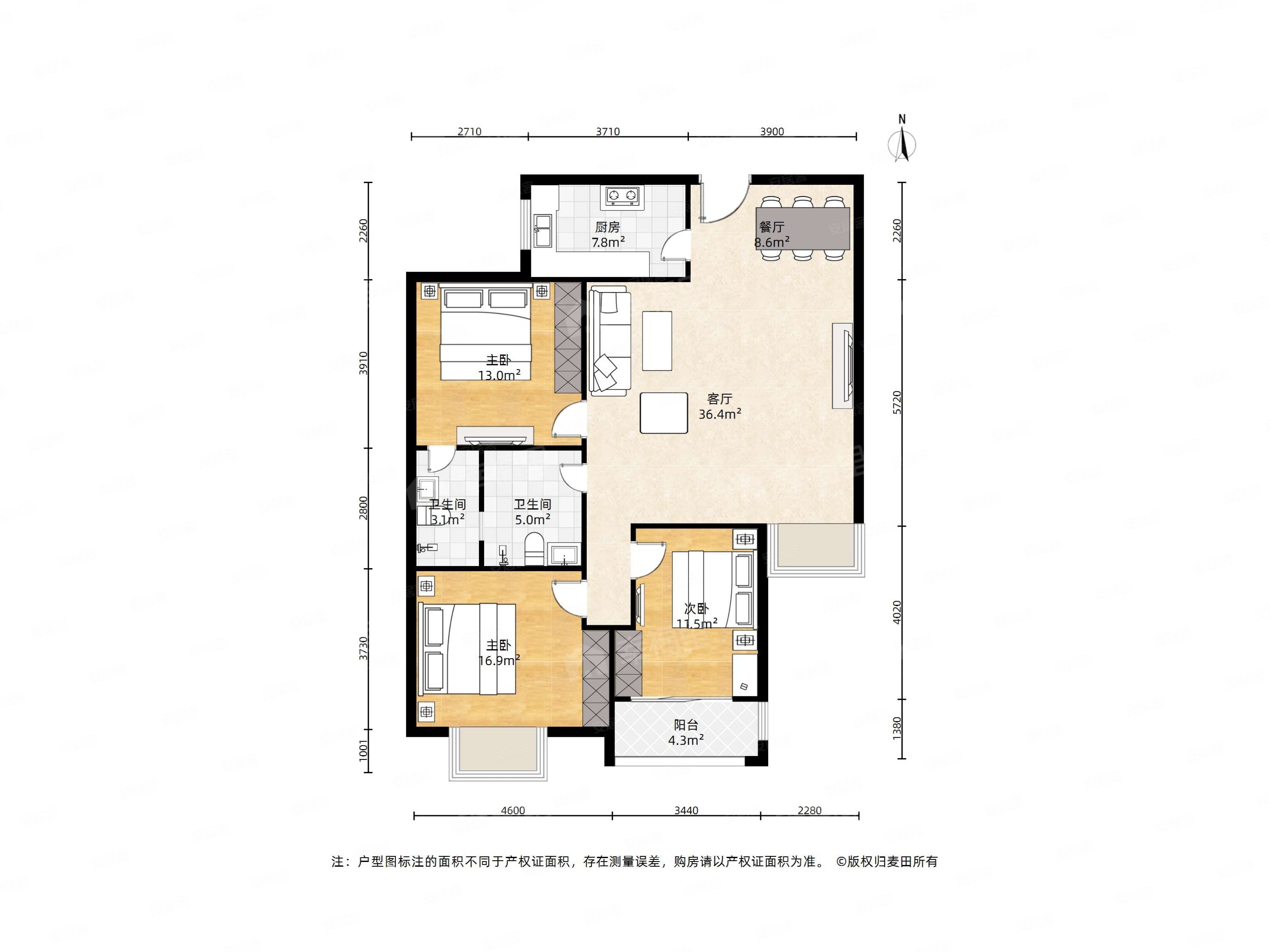 将山佳苑户型图图片