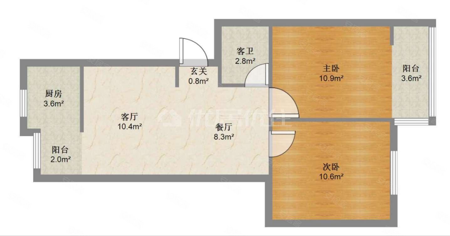 上新  西陵二路 安欣花园 精装两房 土地出让!拎包入住