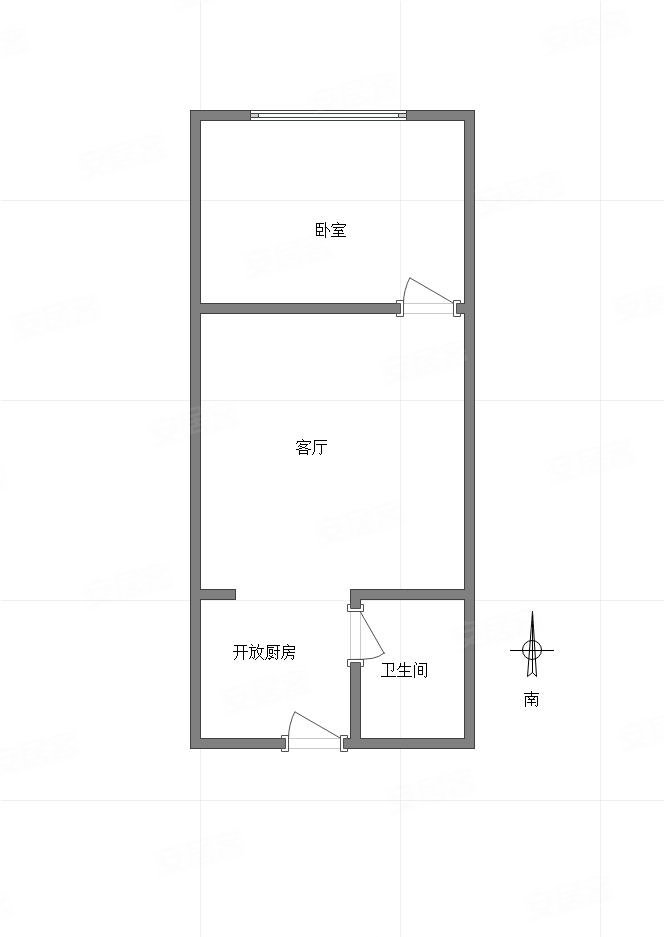 泽京微V1室0厅1卫32㎡南30万