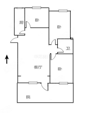 华侨城二期3室2厅1卫107㎡南95万