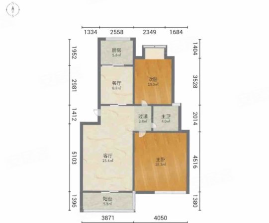 塘市花苑2室2厅1卫98㎡南82万