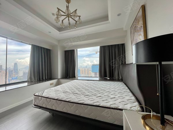 深圳宝安宝安中心区新锦安海纳公馆实拍海纳公馆精装修三房 朝南采光