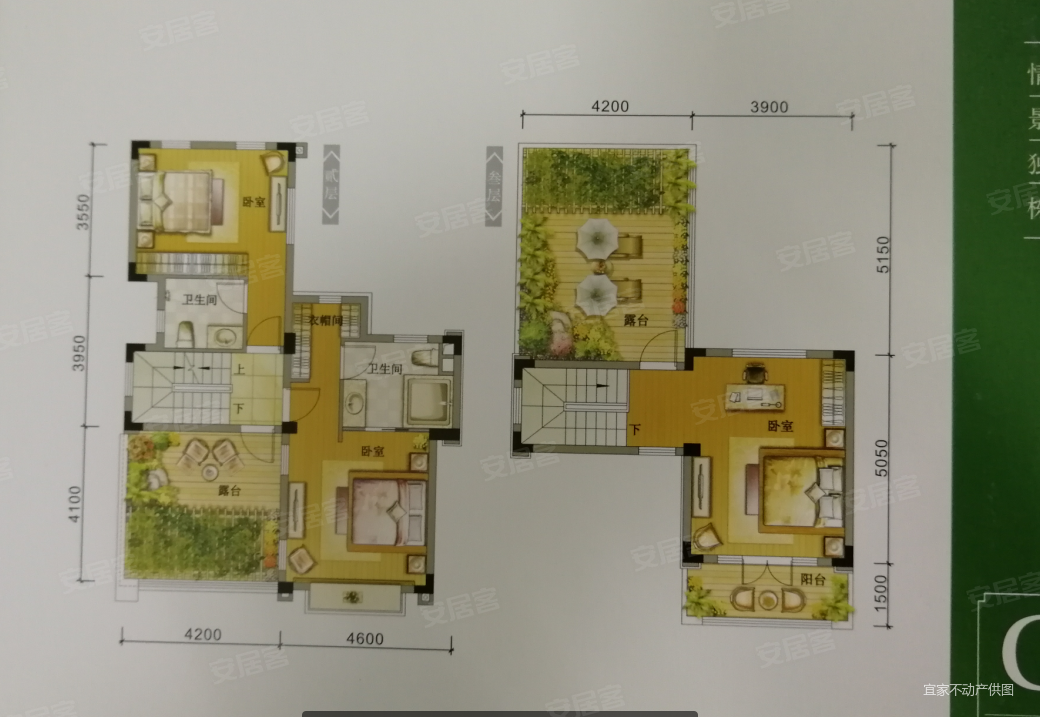 小区中庭位置,水映青城(别墅)二手房,92万,3室2厅,3卫,90.