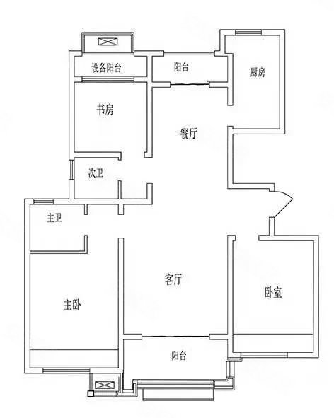 南湖尚苑(北区)3室2厅2卫123.84㎡南北170万