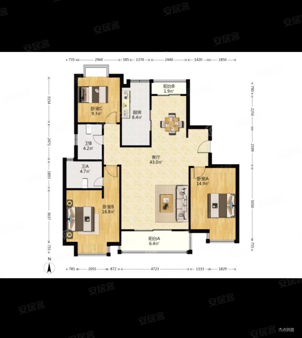 市区万达旁大庆雍景苑好楼层飞机户型配套成熟交通便利