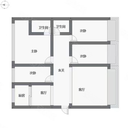 三江家园3室2厅2卫140㎡南北175万