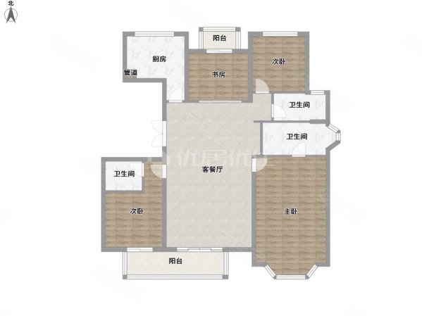 大唐臻观4室2厅2卫172.02㎡东南275万