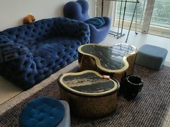 烟台莱山前七夼海天名人广场封闭小区豪华装修靠近渔人码头第二海水浴场一线海景出租房源真实图片