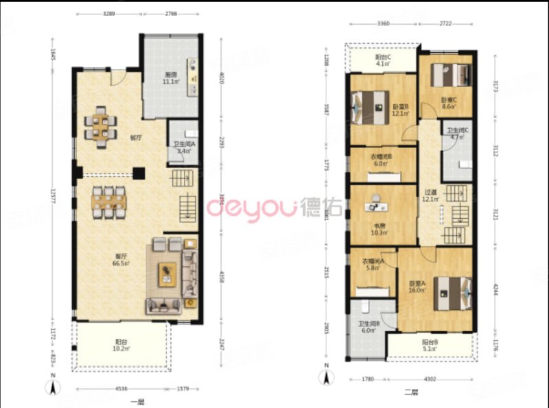 融城华府(别墅)|大学城东路66号6室2厅4卫264平方