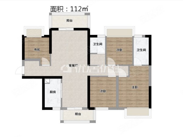 南宁良庆良庆镇中南紫云集中南紫云集 4室2厅2卫 电梯房 128平 精装修