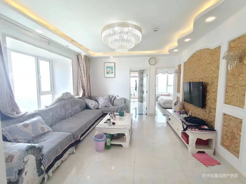 渤海路近精装婚房短住3万入住价格随时看房,恒信伯爵公馆(坊子)二手房