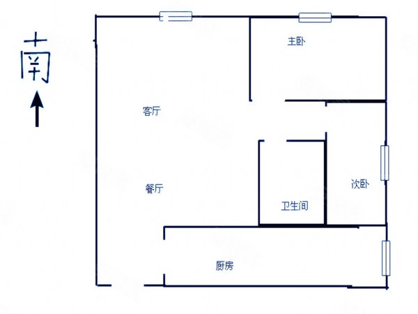 【多图】汤井新邨a区,国贸中心租房,国贸中心 汤井花园 清爽大两房 南