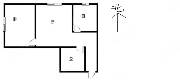 富雅豪临1室1厅1卫49.66㎡西南48万