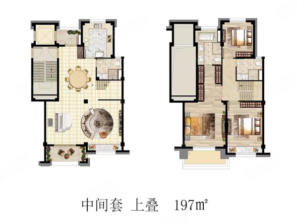 正阳铂璟湾(西区)4室2厅3卫198㎡南北750万