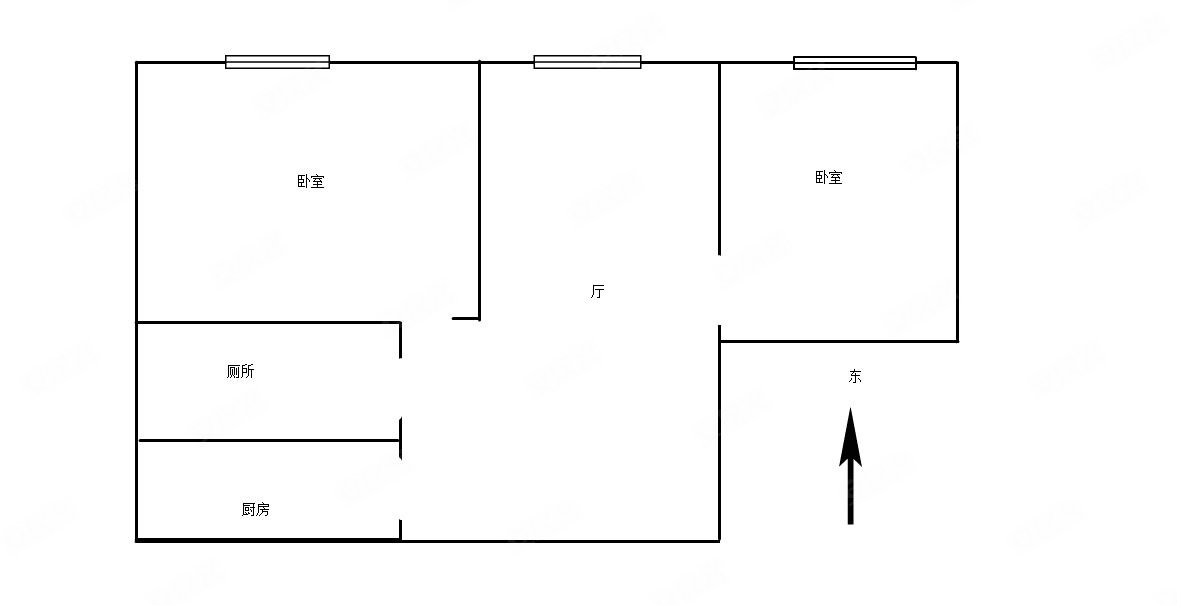 玉容花园2室1厅1卫81㎡东135万