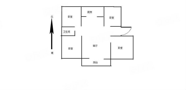 阜丰时代城锦园4室2厅1卫139.82㎡南北93万