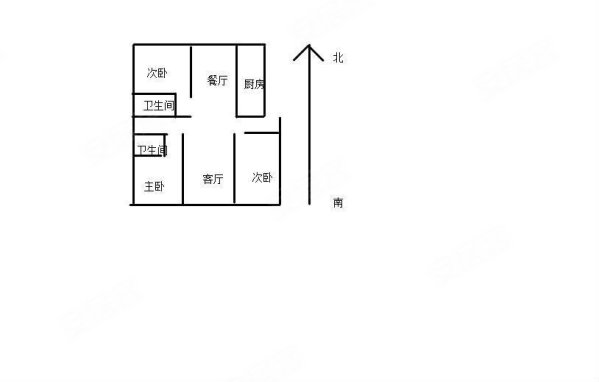 华纺运河晶典3室2厅2卫128㎡南北168万