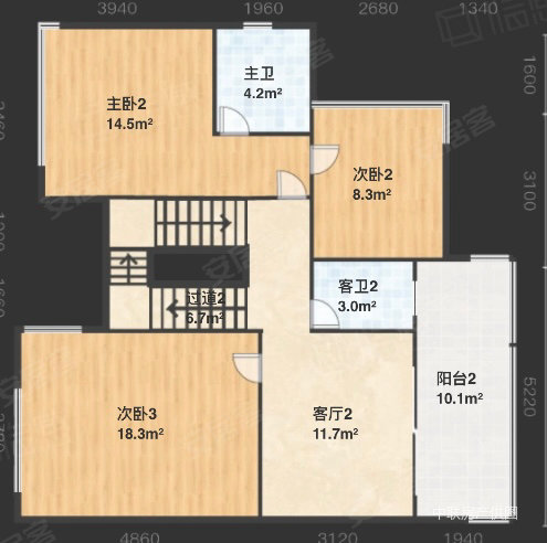 晶泽华府5室3厅3卫200㎡南北196.8万