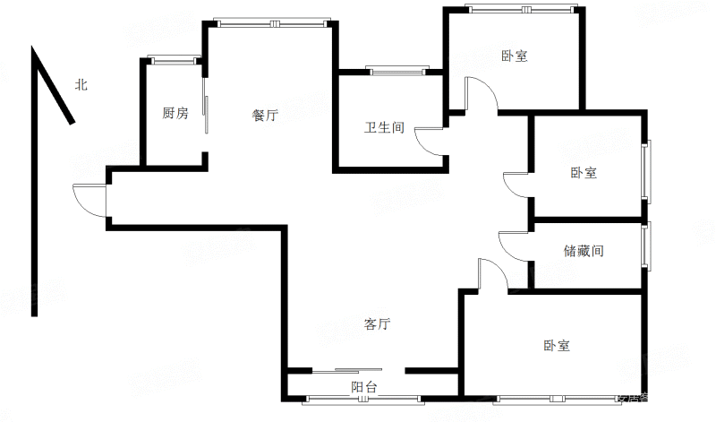 中冶圣乔维斯3室1厅1卫112.74㎡南160万