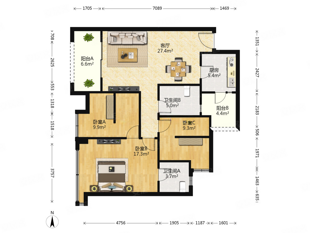成都房产网>成都二手房>成华二手房>火车东站二手房>锦东河韵a区>1000