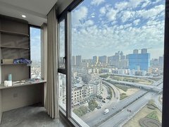 永康永康市区天鹅路商业街总部附近小区房三室一厅，民用水电视野开阔全景落地窗包物业车位出租房源真实图片